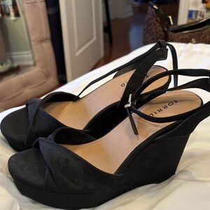Torrid Elegant Black Wedge Heels